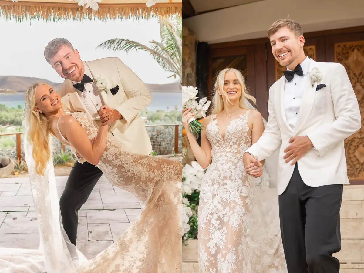 YouTuber MrBeast marries Thea Booysen; see the first pic from their dream wedding YouTuber MrBeast marries Thea Booysen; see the first pic from their dream wedding