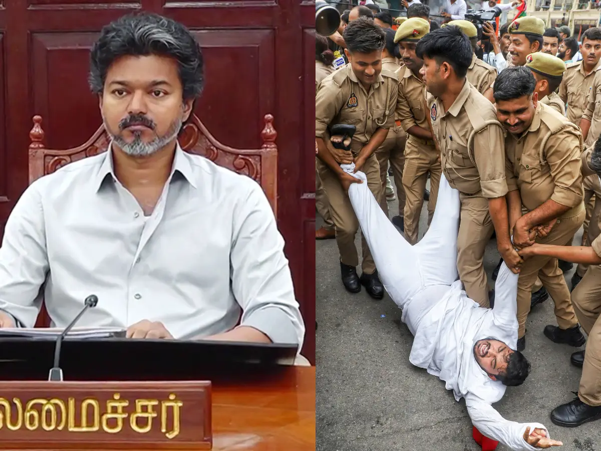 Tamil Nadu's TVK bats for 'abolition of NEET' but CM Vijay maintains silence over Delhi protest Tamil Nadu's TVK bats for 'abolition of NEET' but CM Vijay maintains silence over Delhi protest