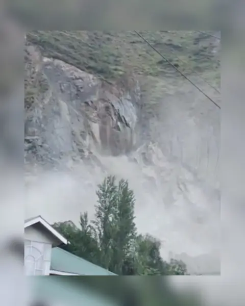 Heavy rain triggers landslide in Baramulla; flood risk rises across Jammu and Kashmir Heavy rain triggers landslide in Baramulla; flood risk rises across Jammu and Kashmir