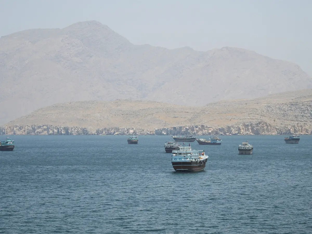Oil tanker explodes in the Strait of Hormuz after hitting a naval mine
