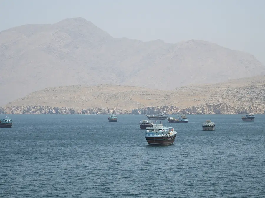 Oil tanker explodes in the Strait of Hormuz after hitting a naval mine