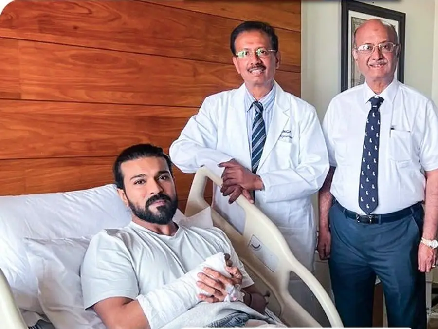 Ram Charan undergoes successful hand surgery in Coimbatore; actor's photo from hospital goes viral