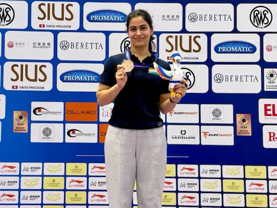'Mixed feelings about this one': Manu Bhaker reacts after winning bronze at Shooting World Cup