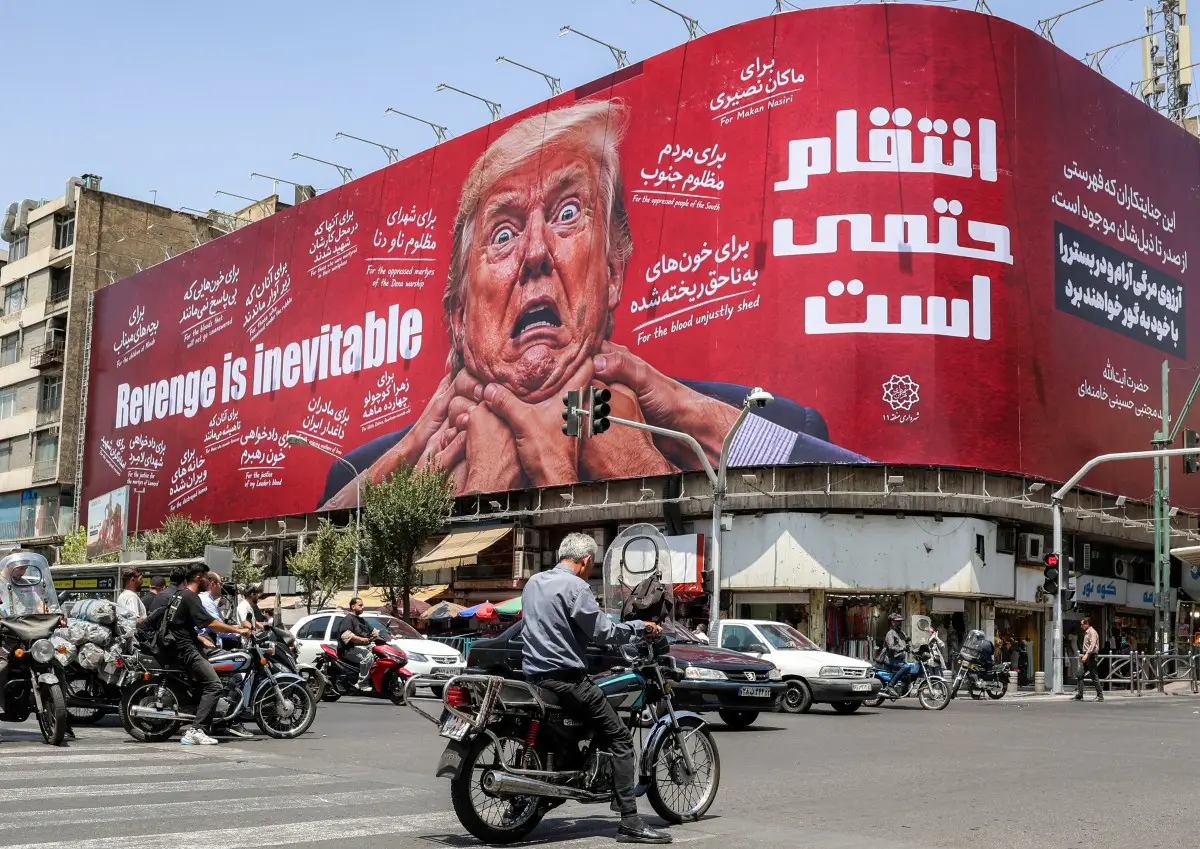 Iran's anti-Trump billboard declares 'Revenge is inevitable' in Tehran