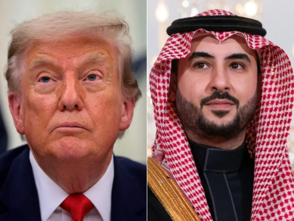 Trump meets Saudi defence minister at White House after joint Iraq strikes Trump meets Saudi defence minister at White House after joint Iraq strikes