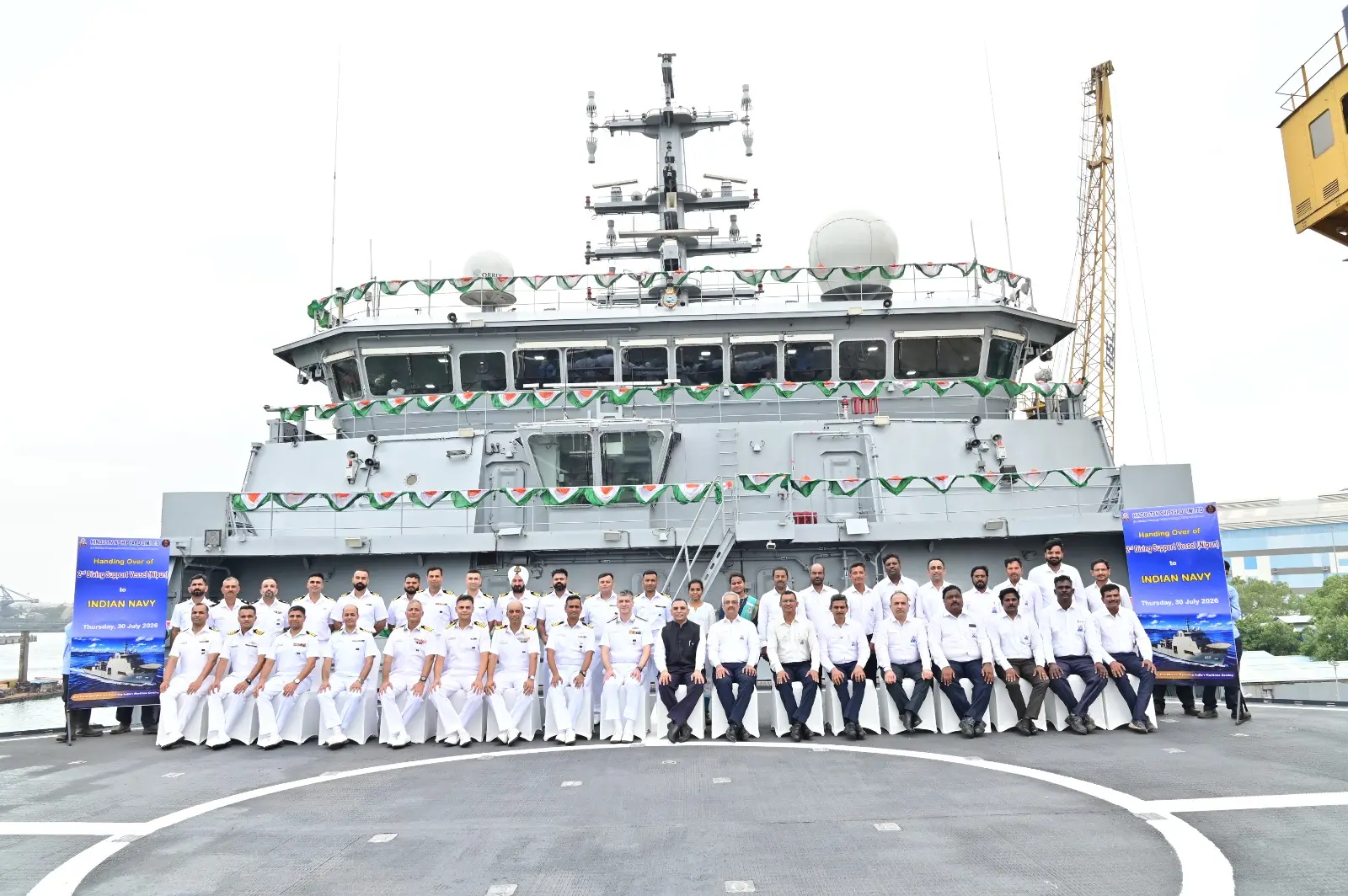 Indian Navy takes delivery of second indigenous diving support ship