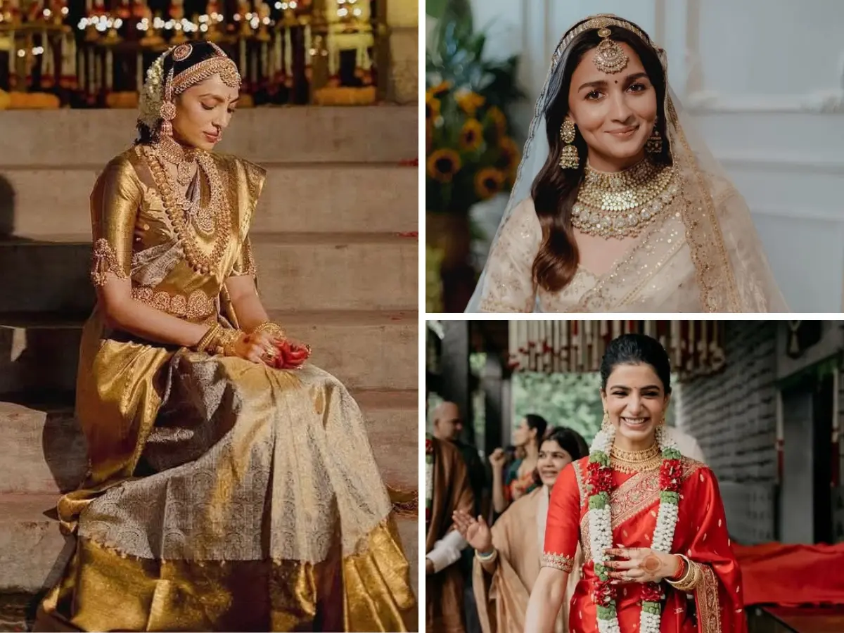 National Handloom Day 2026: From Alia Bhatt to Samantha Ruth Prabhu; Actresses who celebrated India's textile heritage as brides