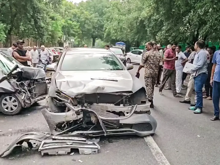 Delhi road accident: 70-year-old woman dies after Mercedes collides with WagonR