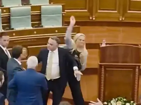 WATCH | Kosovo PM Albin Kurti pelted with eggs in Parliament amid political deadlock WATCH | Kosovo PM Albin Kurti pelted with eggs in Parliament amid political deadlock
