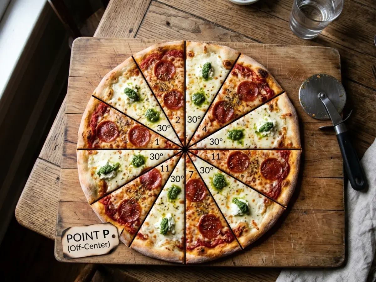 Pizza Theorem - When maths finally has a simple real-life application Pizza Theorem - When maths finally has a simple real-life application