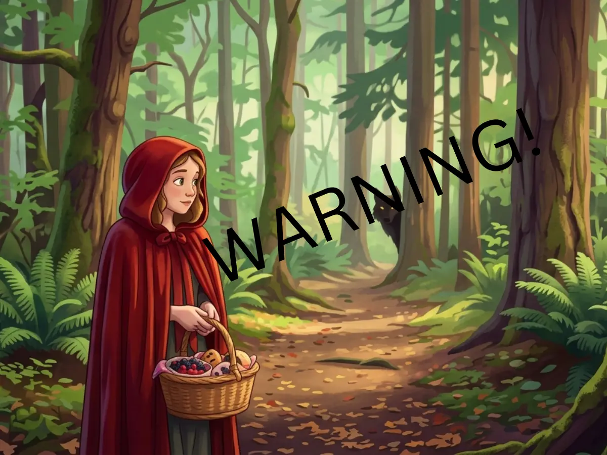 Red Riding Hood slapped with trigger warning for 'adult content' and 'themes of violence'