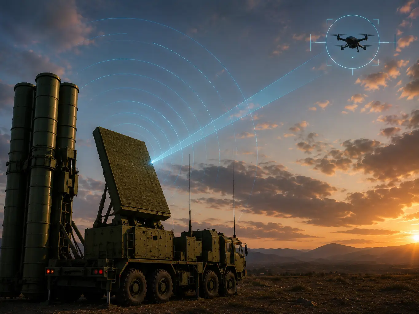 How do air defence systems decide which incoming missile to target first?