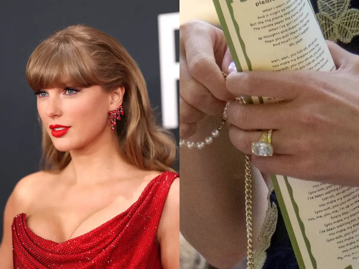 Taylor Swift debuts new short hairstyle, gives glimpse of wedding ring at Oli Jacobs and Laura Sisk's wedding Taylor Swift debuts new short hairstyle, gives glimpse of wedding ring at Oli Jacobs and Laura Sisk's wedding