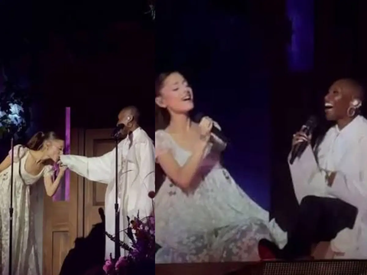 Ariana Grande and Cynthia Erivo reunite on stage for surprise Wicked performance in London | Watch