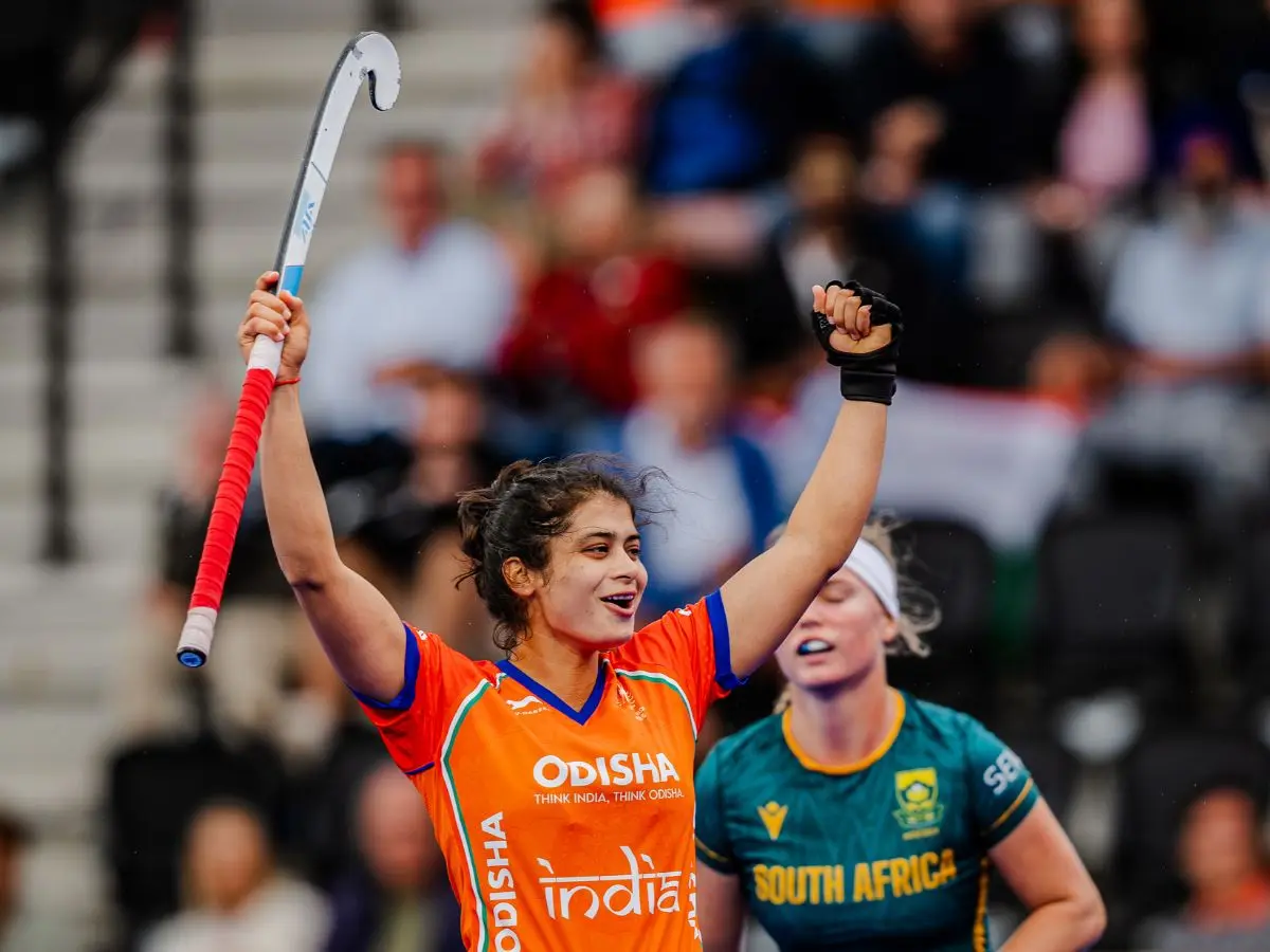 India thrash South Africa 6-1 to secure first win at Women's Hockey World Cup India thrash South Africa 6-1 to secure first win at Women's Hockey World Cup