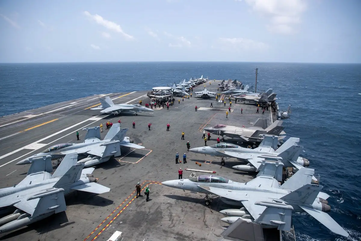 USS George Washington begins operations in Arabian Sea, replacing Abraham Lincoln after 250 days