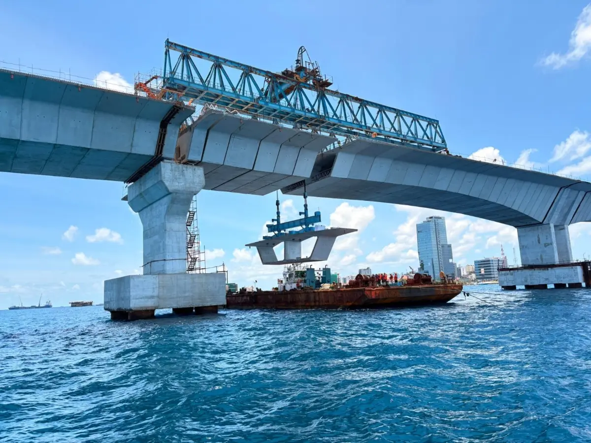 Maldives’ biggest infrastructure project advances with India's support as Malé-Villingili link is installed Maldives’ biggest infrastructure project advances with India's support as Malé-Villingili link is installed