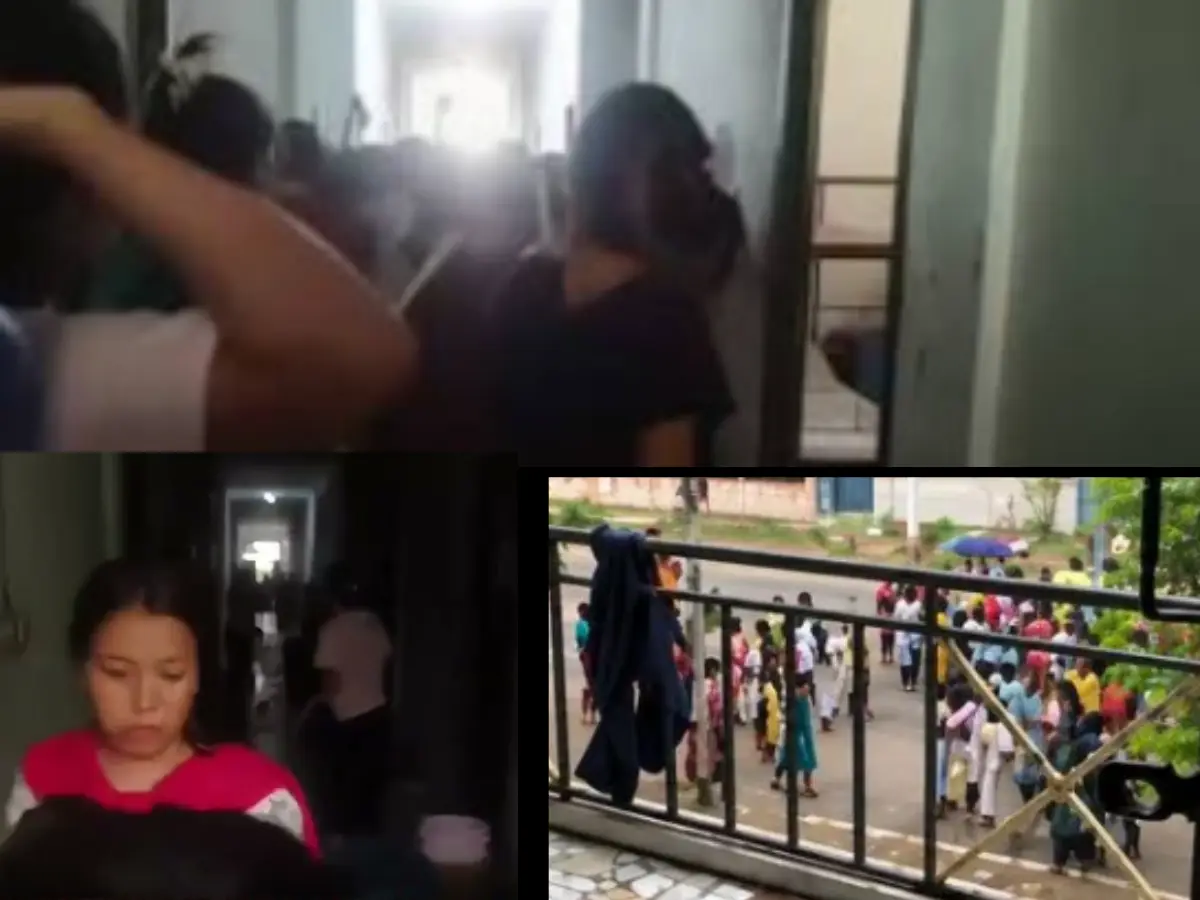 Northeast students, local girls clash at Andhra college over missing phone; sticks, bucket, slippers used - VIDEO