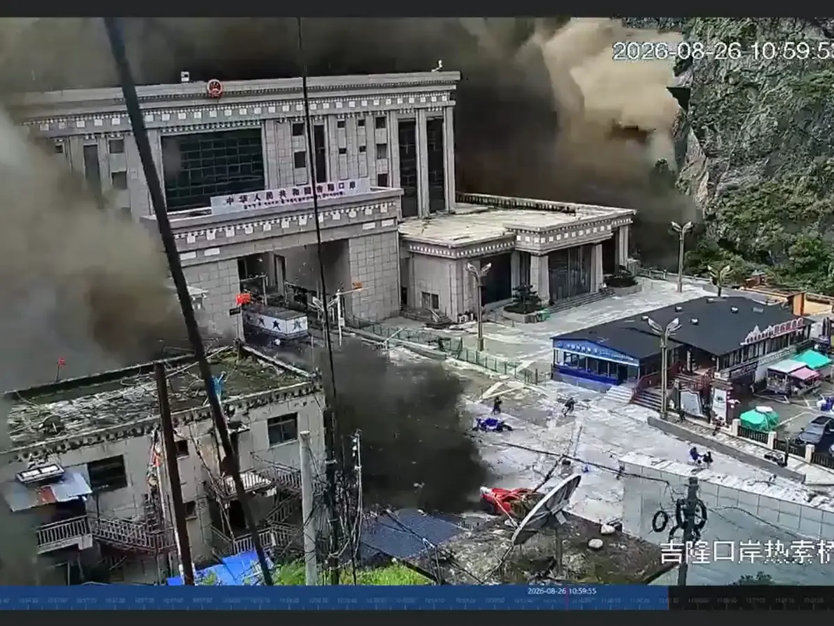 Watch | Terrifying video shows floodwaters ripping through Tibet's Gyirong Port, yet footage remains missing from China's social media