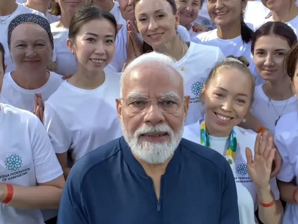 WATCH | PM Modi participates in yoga session during visit to Uzbekistan WATCH | PM Modi participates in yoga session during visit to Uzbekistan