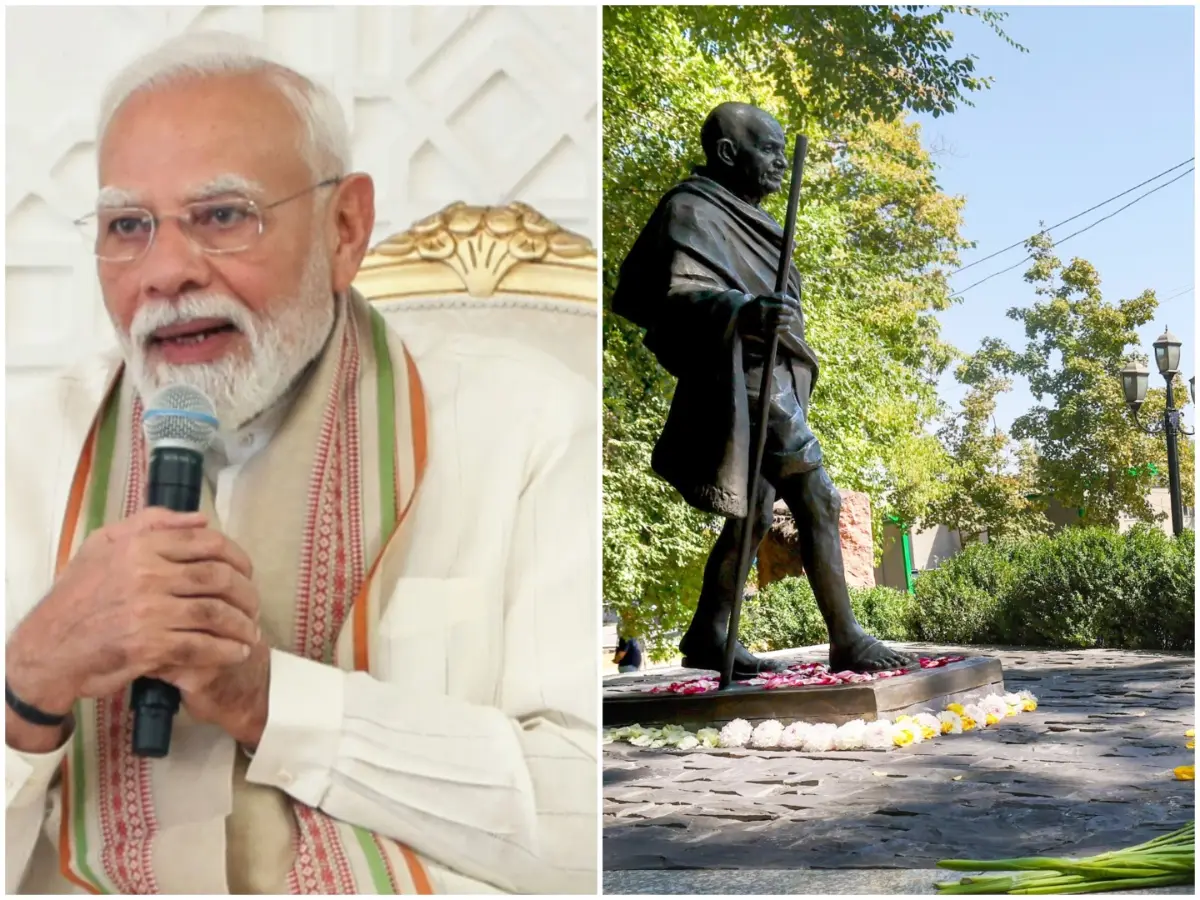 PM Modi interacts with students in Tashkent, pays floral tribute to Mahatma Gandhi in Bishkek ahead of SCO Summit PM Modi interacts with students in Tashkent, pays floral tribute to Mahatma Gandhi in Bishkek ahead of SCO Summit