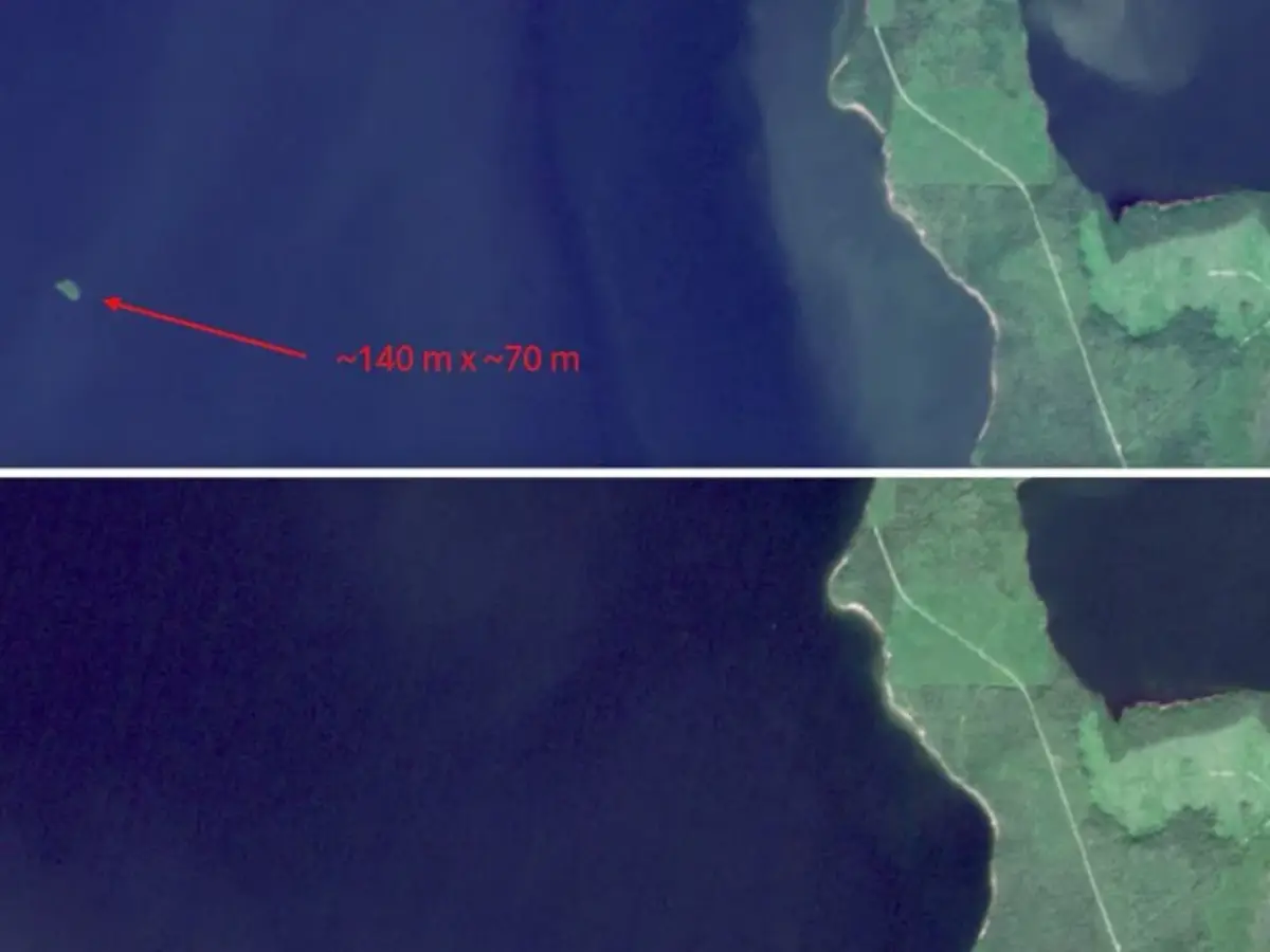 Mysterious Island appears, disappears, returns and vanishes again in Canadian reservoir Mysterious Island appears, disappears, returns and vanishes again in Canadian reservoir
