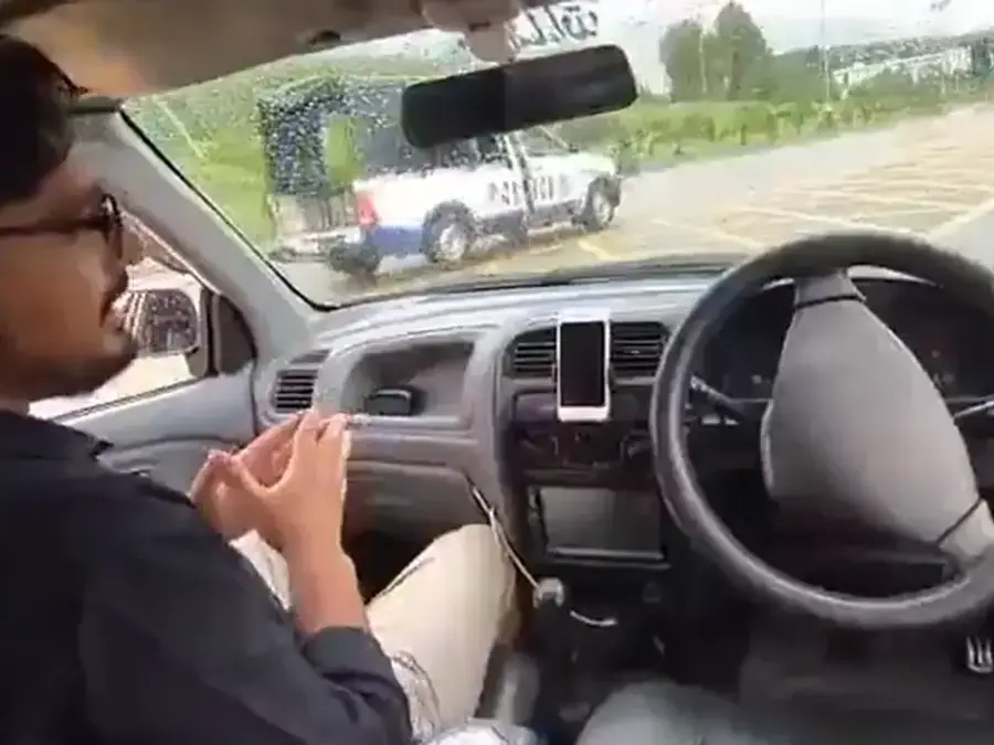 How Pakistani 'man's self-driving car' hit a police vehicle?