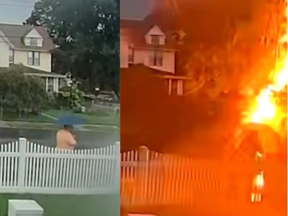 Man hit by lightning bolt escapes unscathed - Watch Man hit by lightning bolt escapes unscathed - Watch