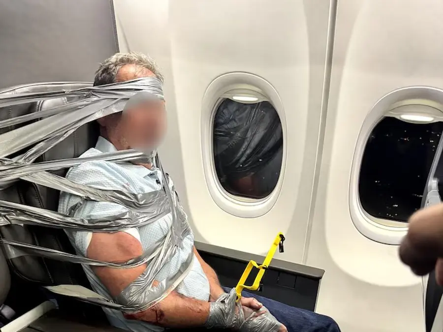 Duct taped to his seat: Violent passenger forces American Airlines flight to divert