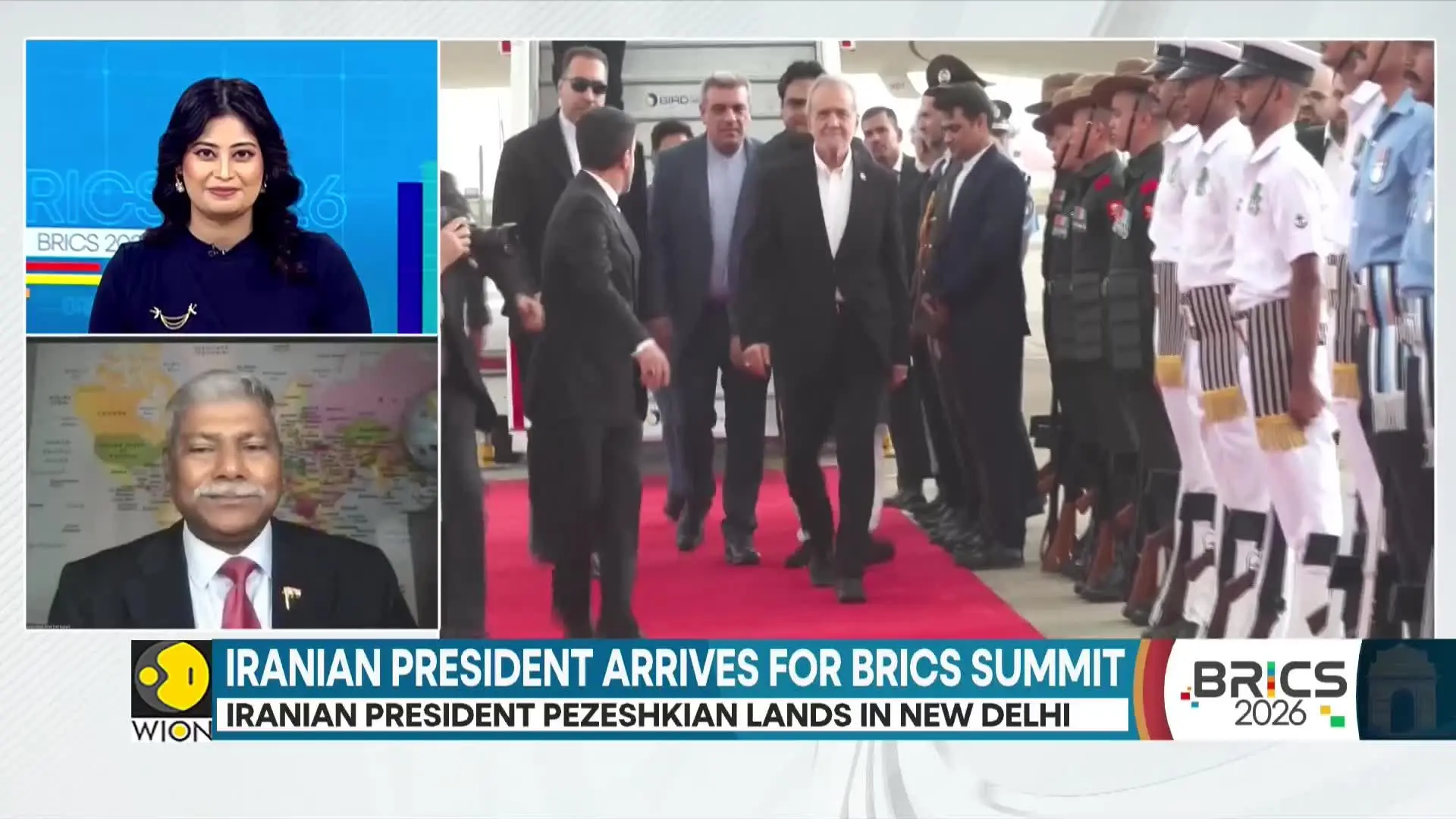 BRICS Summit 2026: Iranian president Pezeshkian lands in New Delhi