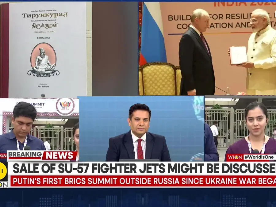BRICS Summit 2026: PM Modi gives a Russian translation of the Thirukkural to Putin