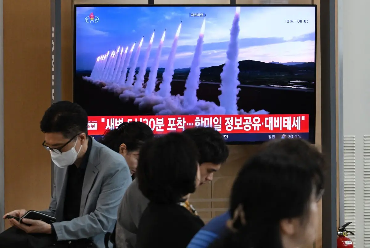 North Korea fires missiles after US, South Korea and Japan military drills but America says 'does not pose immediate threat'
