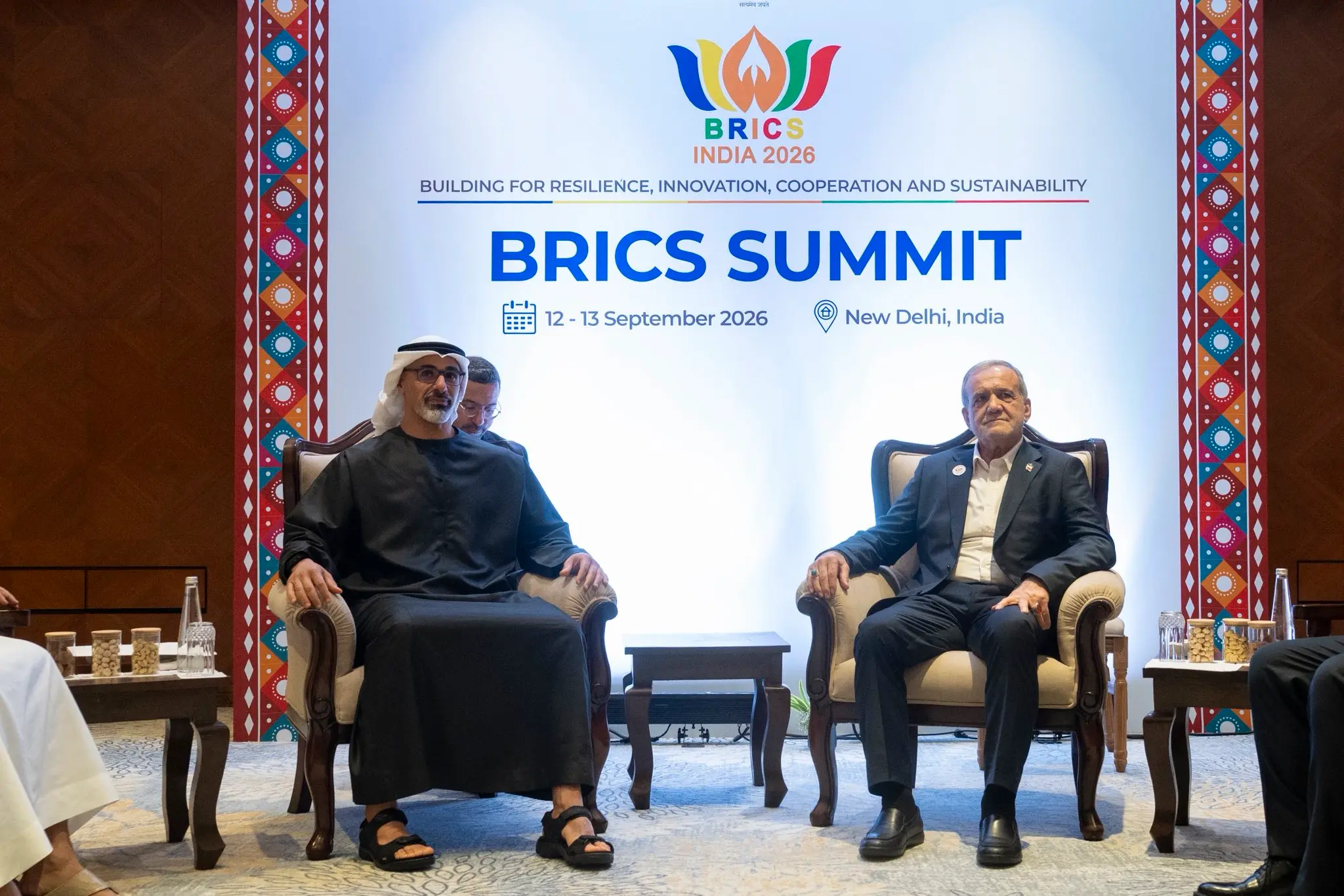 India bridging Gulf divide amid war? Iran’s Pezeshkian meets UAE Crown Prince at BRICS