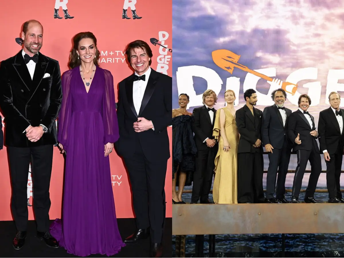 Tom Cruise's 'Digger' Premieres in London with Prince William, Kate