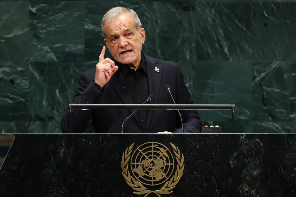 'We do not seek security in insecurity of others': Iranian President defends military actions at UNGA