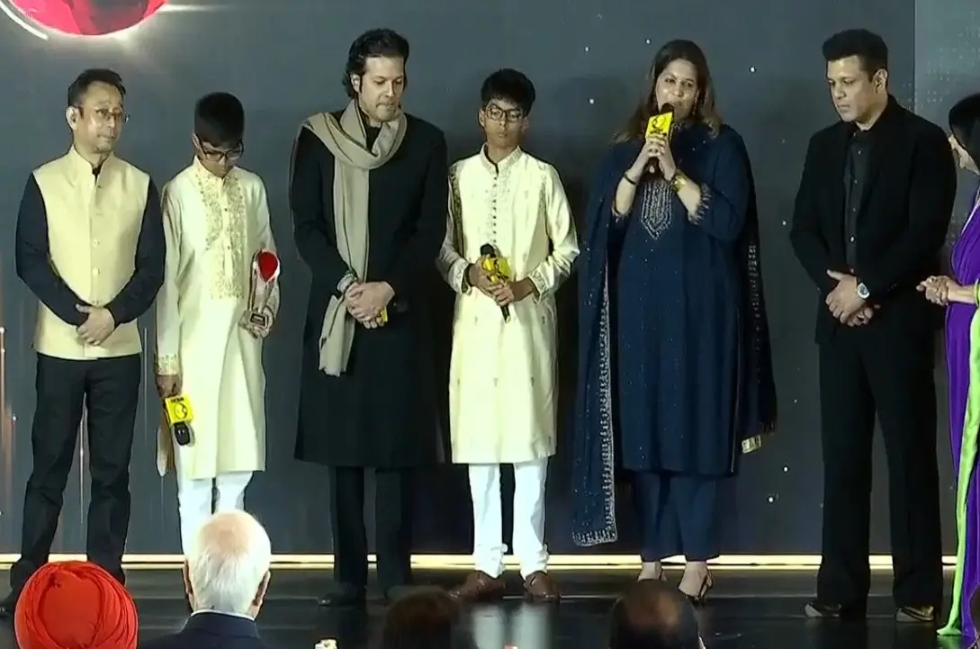 WION Iconic Awards 2026: Ustad Amjad Ali Khan & family honoured; sons Amaan and Ayan and grandsons accept special honour
