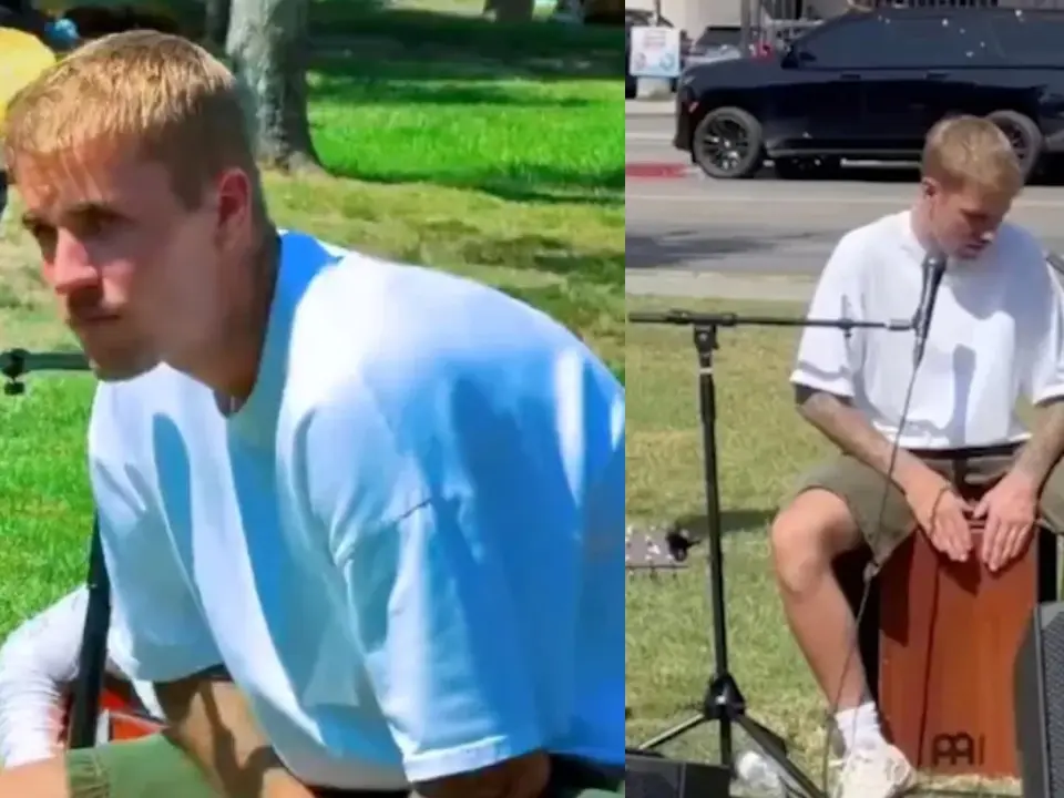 Justin Bieber turns LA’s MacArthur Park into an impromptu concert Justin Bieber turns LA’s MacArthur Park into an impromptu concert