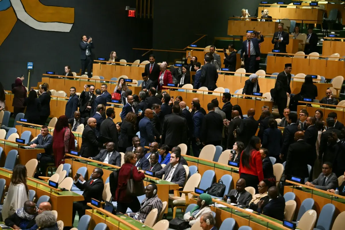 Netanyahu faces mass walkout as he takes UN podium
