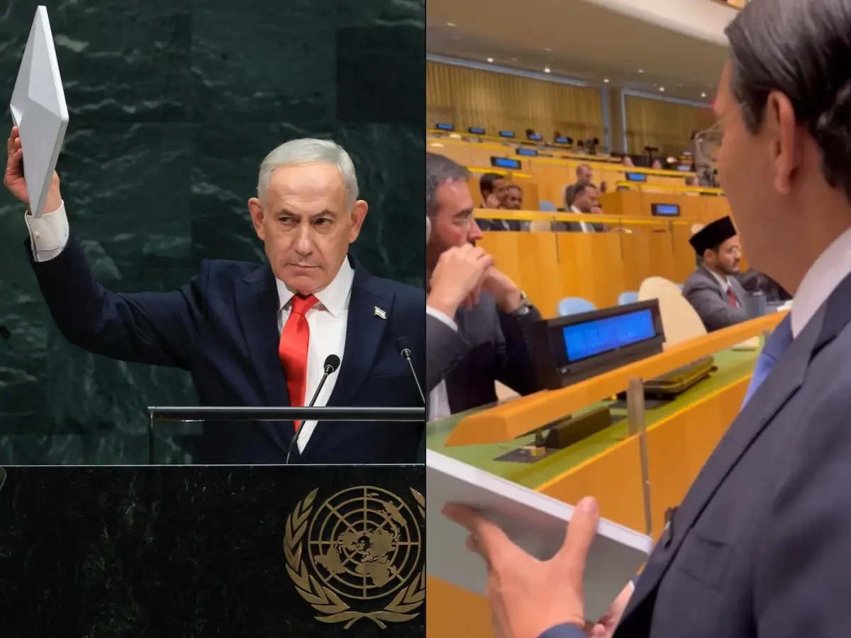 Starlink showdown at UN: Israel envoy offers device to Iranian diplomat, video goes viral | Watch Starlink showdown at UN: Israel envoy offers device to Iranian diplomat, video goes viral | Watch