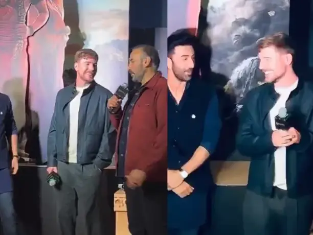 Mr Beast chants 'Jai Shri Ram' as he joins Ranbir Kapoor at Ramayana event in Mumbai Mr Beast chants 'Jai Shri Ram' as he joins Ranbir Kapoor at Ramayana event in Mumbai