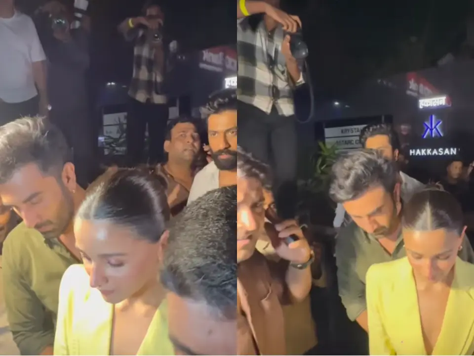 Ranbir Kapoor loses patience with paparazzi after Love & War dinner with Alia Bhatt, Vicky Kaushal | Watch Ranbir Kapoor loses patience with paparazzi after Love & War dinner with Alia Bhatt, Vicky Kaushal | Watch