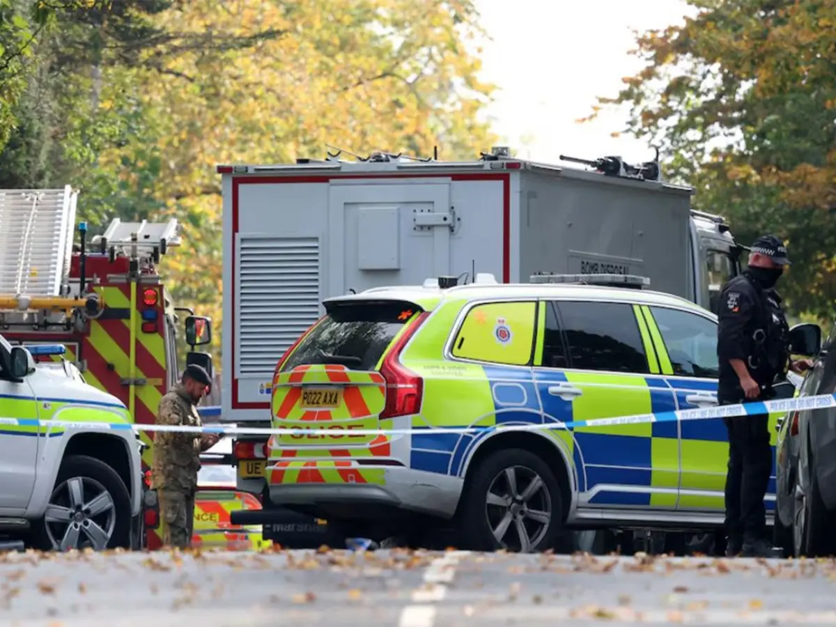 UK police arrest several under explosives act near air base used by US forces