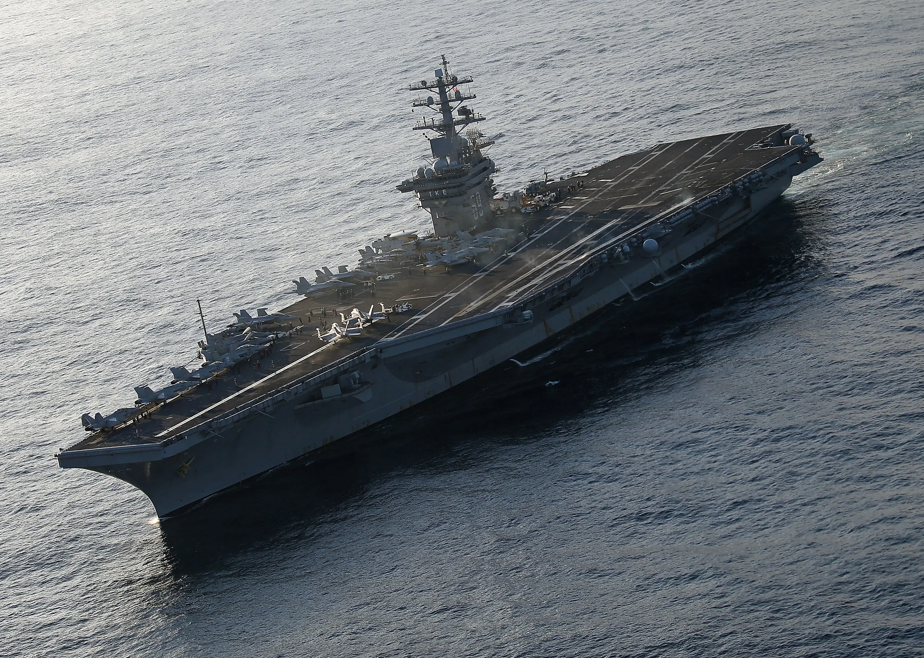 USS Dwight D. Eisenhower mishap: 4 sailors injured, 2 aviators eject during aircraft recovery
