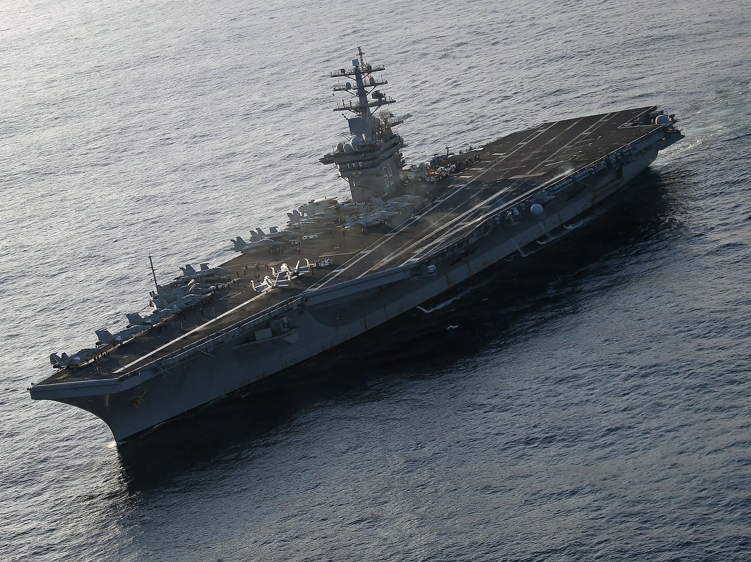 USS Dwight D. Eisenhower mishap: 4 sailors injured, 2 aviators eject during aircraft recovery USS Dwight D. Eisenhower mishap: 4 sailors injured, 2 aviators eject during aircraft recovery