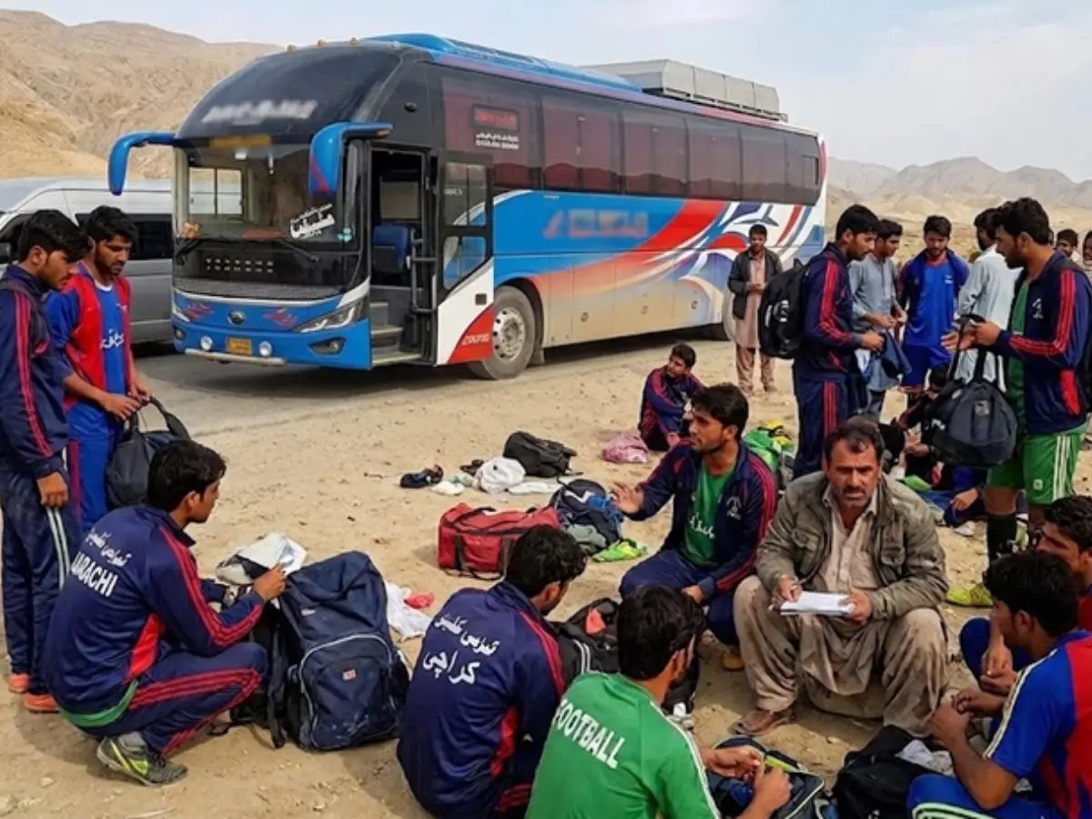 Karachi football team robbed on Balochistan highway; gunmen snatch phones and cash
