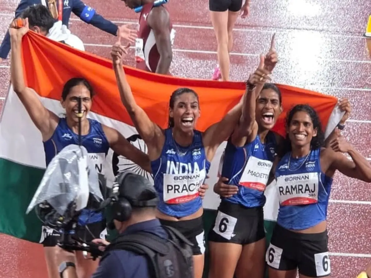 India Wins Women's 4x400m Relay Gold at Asian Games