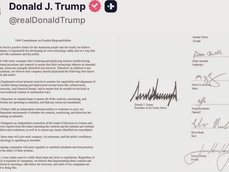 Trump’s AI safety accord typo makes him president of a ‘new country’: Here's what happened
