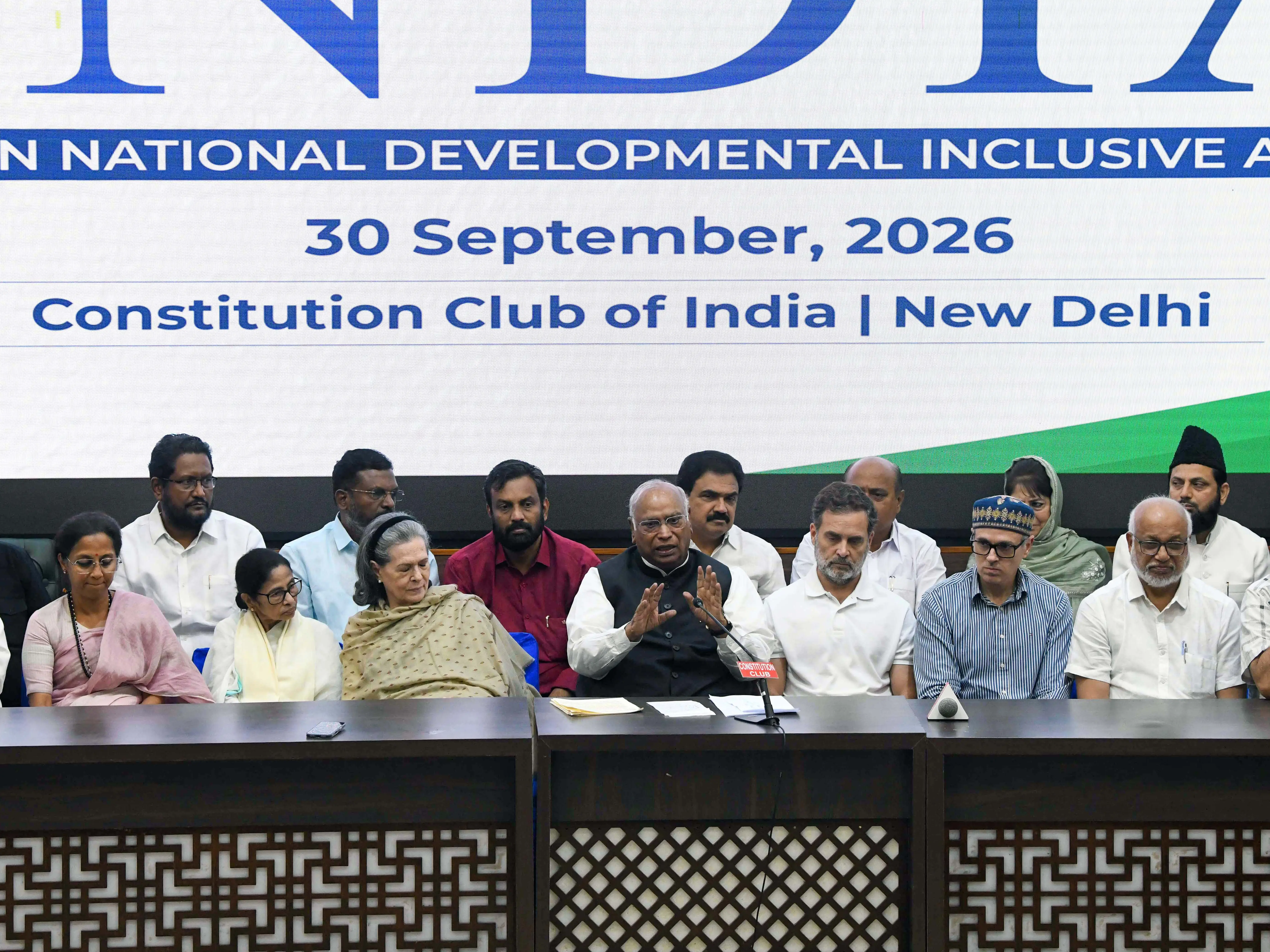 INDIA bloc announces 'Save Democracy' marches from October 2, EC protest on October 6 INDIA bloc announces 'Save Democracy' marches from October 2, EC protest on October 6