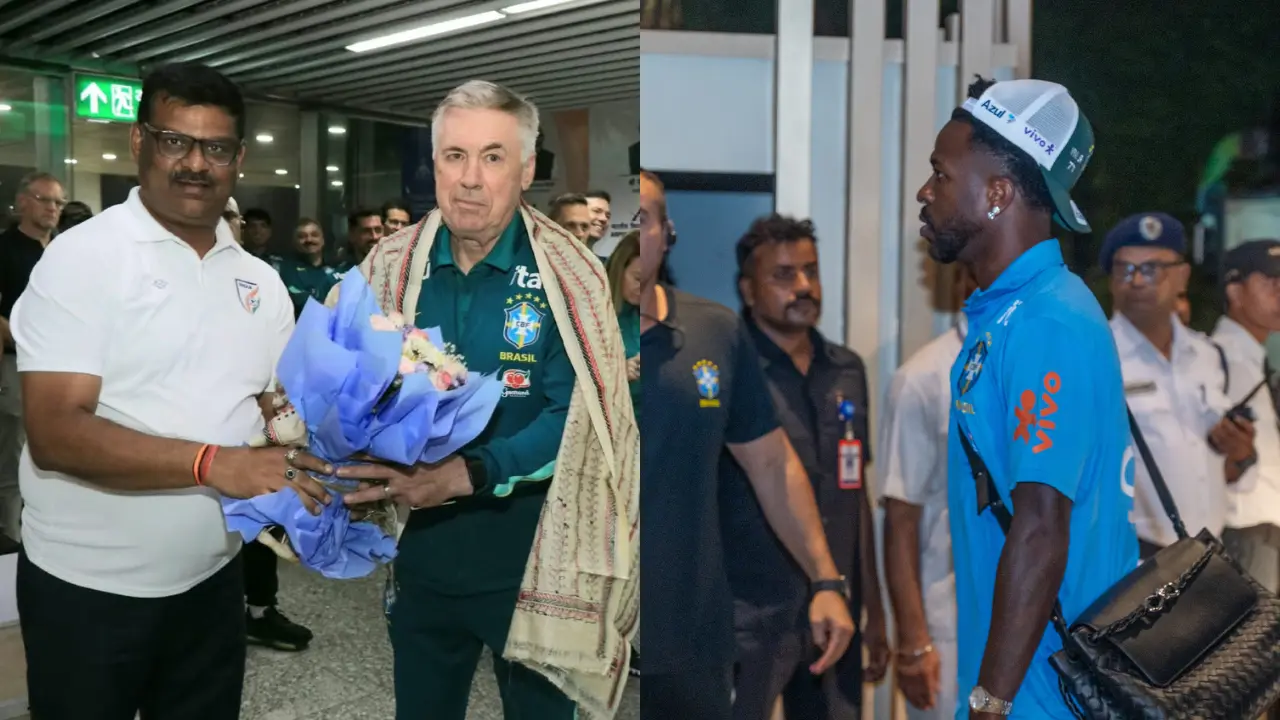 WATCH | Vini, Vini! Vinicius Junior gets biggest cheers as Brazil touch down in Kolkata