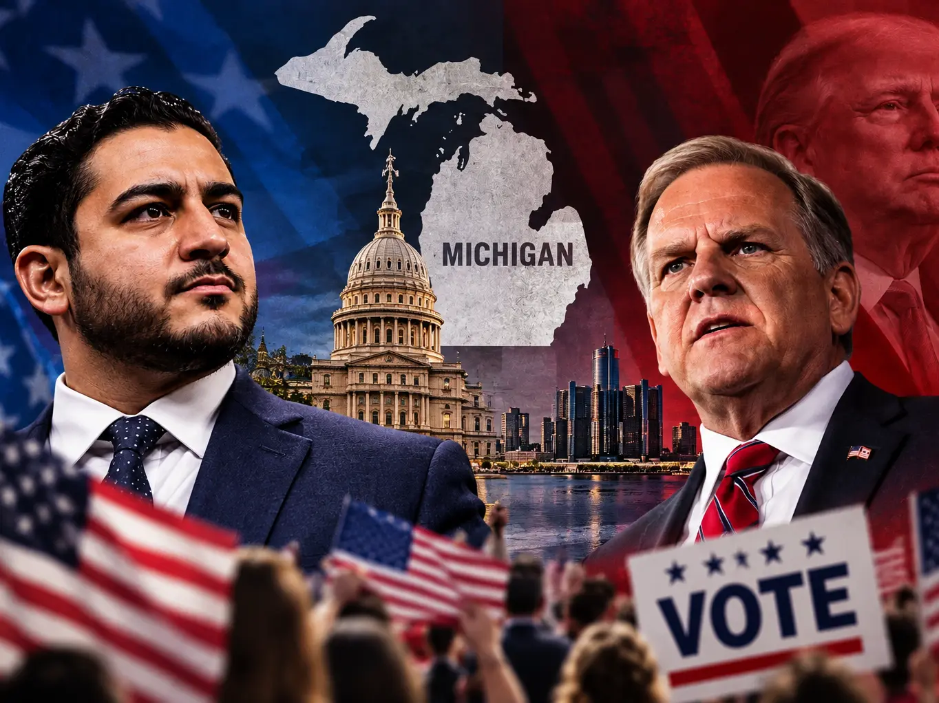El-Sayed vs Rogers: Why Michigan could be a crucial test for Democrats in US midterm elections El-Sayed vs Rogers: Why Michigan could be a crucial test for Democrats in US midterm elections